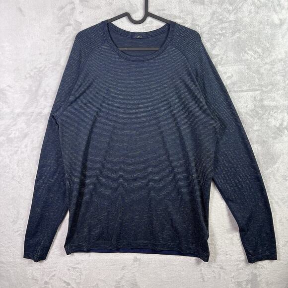 lululemon athletica Other - Lululemon Athletic Longsleeve Shirt Men's Large Lets Get Sweaty Navy Heathered